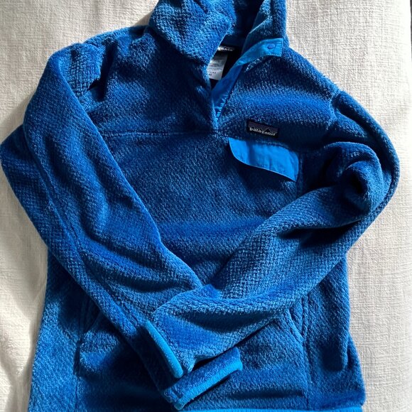 Patagonia Re-Tool Snap T Pullover Fleece Sweatshirt Athletic Royal Blue XS - Picture 2 of 5